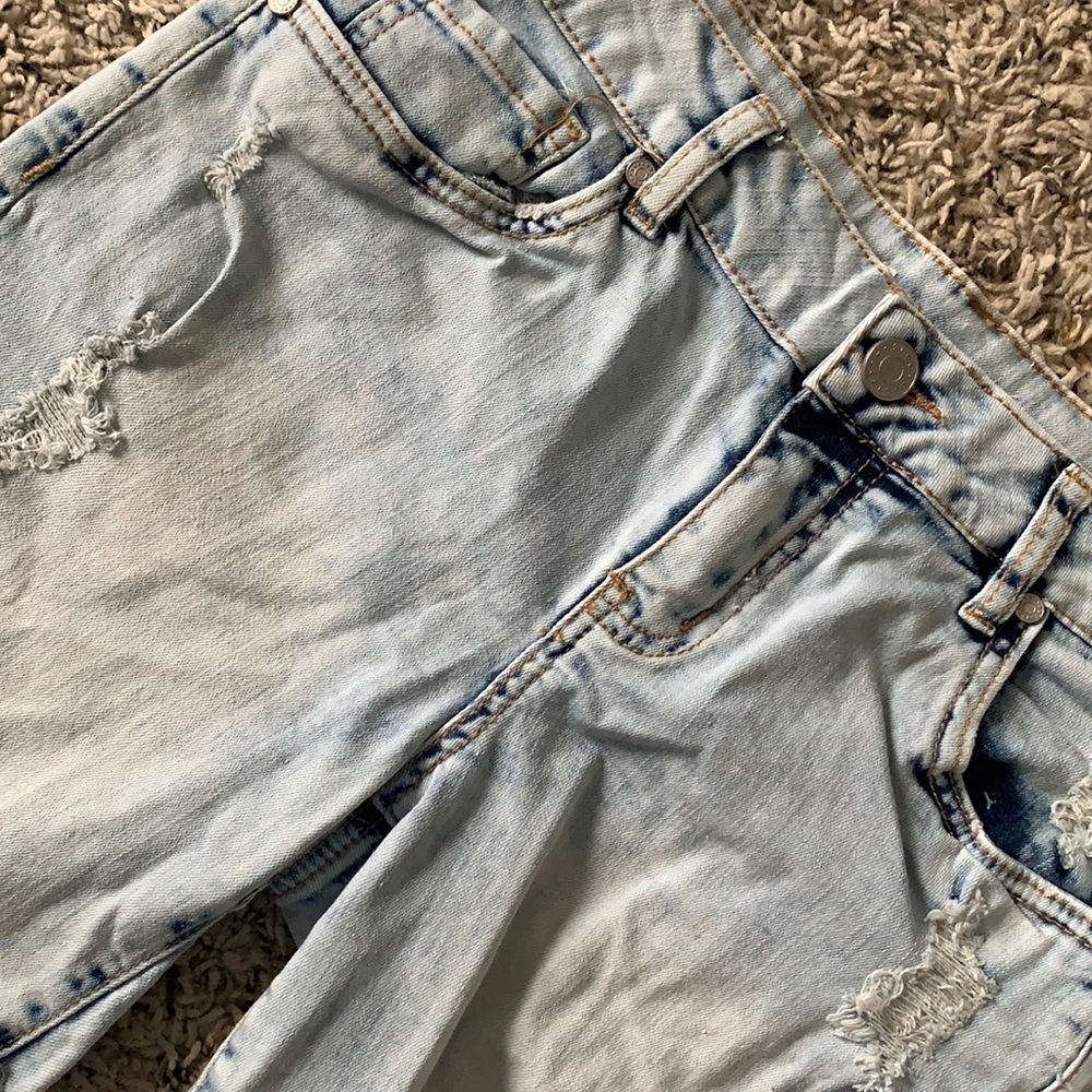 Light Wash Denim Jean Shorts